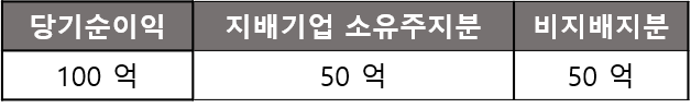당기순이익 소유주지분 비지배지분
