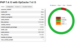 opcache 설정 확인
