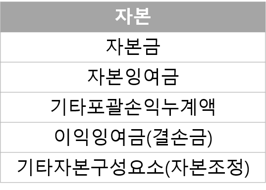 재무상태표 활용 - 자본