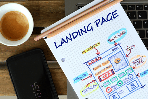 랜딩 페이지(Landing Page) 계획 노트로 작성