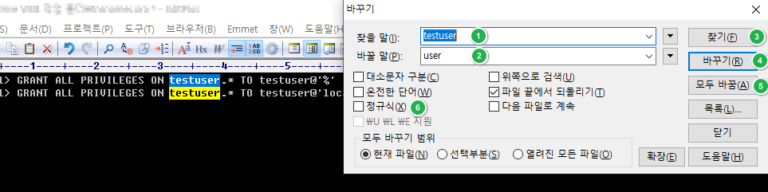 EditPlus 문자열 바꾸기