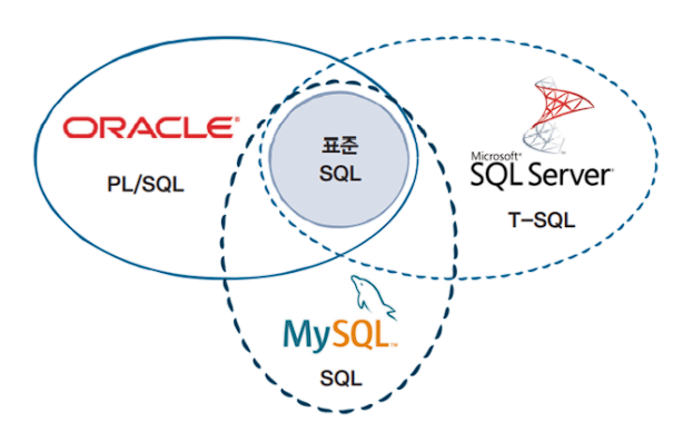 표준 SQL과 기업의 SQL 교집합