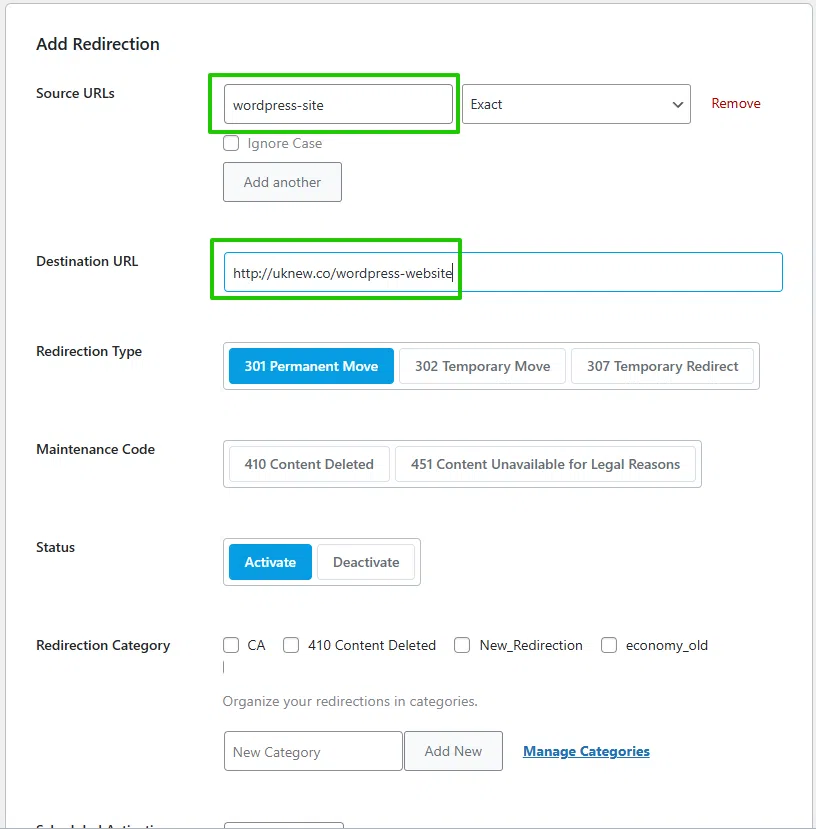 워드프레스 301 리다이렉트 설정_2Rank_Math-플러그인[영어]__