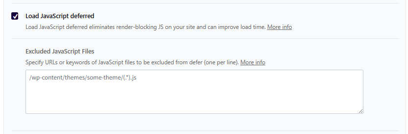 WP Rocket 파일 최적화 4 - JavaScript 설정_JavaScript 지연 로드 [영어]