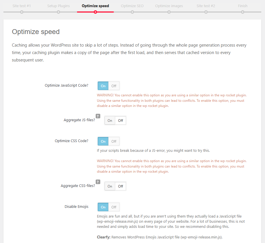 Clearfy 설정 마법사 4 - 속도 최적화 1 [영어]