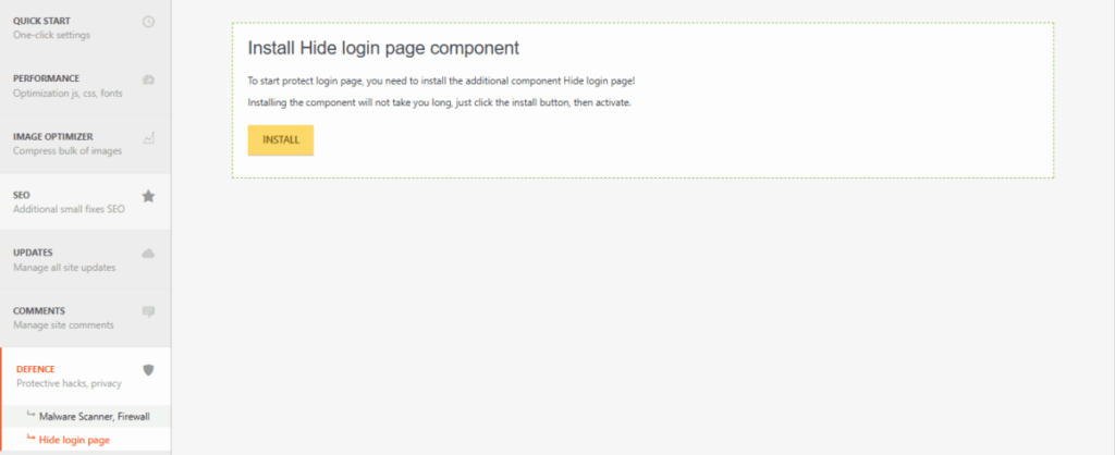Clearfy 설정 - 보안 기능_로그인 페이지 숨기기 [영어]