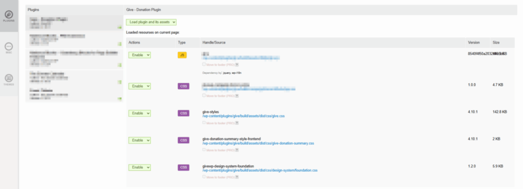 Clearfy 자산 관리자 항목 - 플러그인