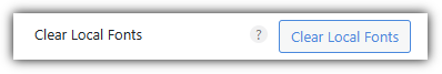 Local Google Fonts 지우기