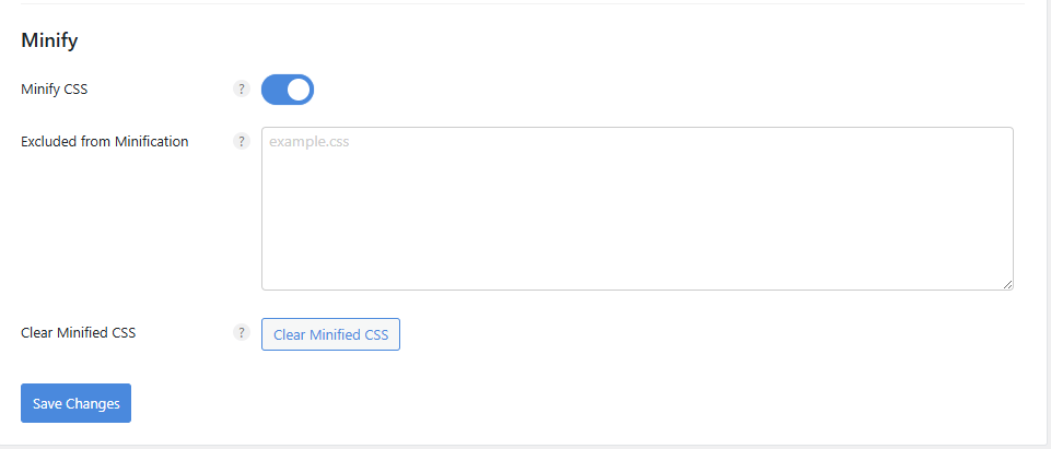Perfmatters CSS Setting-CSS 파일 최소화