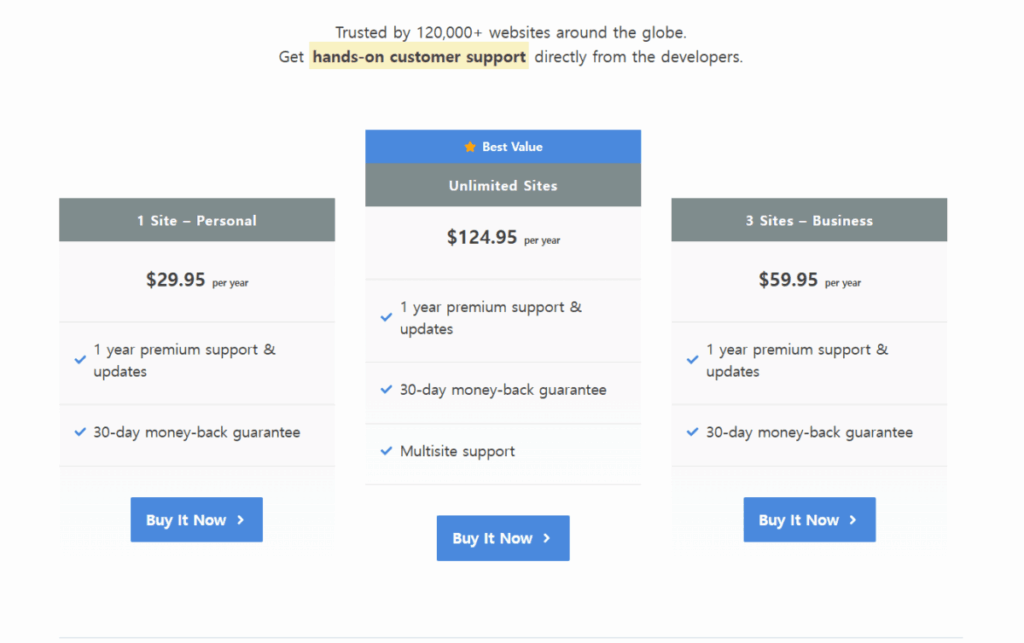 Perfmatters pricing 정보