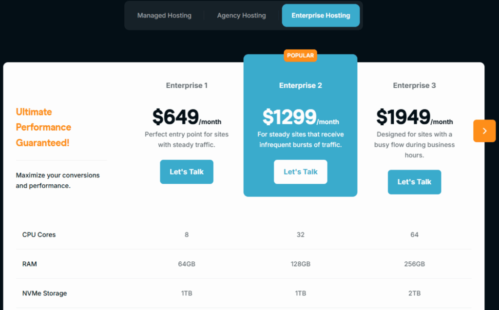 워드프레스 호스팅 RocketNet 가격·스펙 & Starter 플랜 