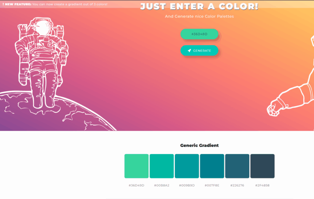 색상 코드 조합 - Color Space(색상 생성) 2