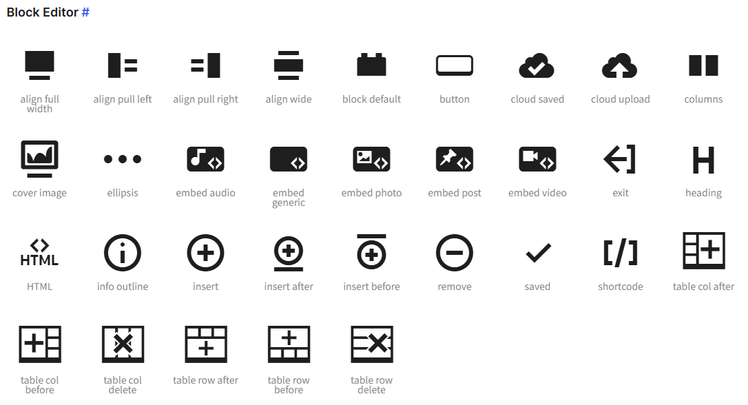 워드프레스 대시콘 - 블록 에디터